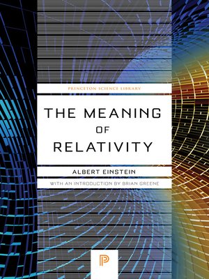 cover image of The Meaning of Relativity